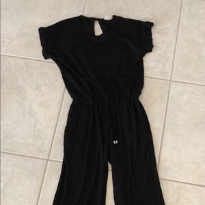 Black Drawstring Jumpsuit